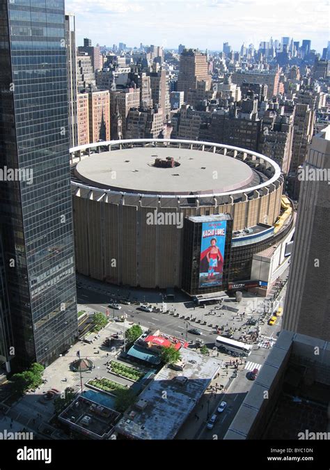 Madison Square Gardens From The 36th Floor Of The New Yorker Hotel