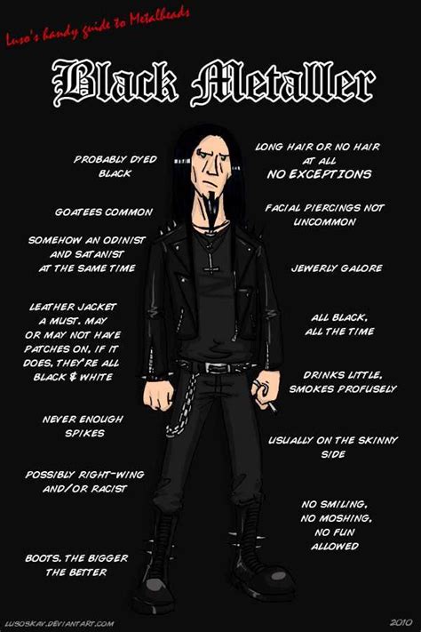 Types Of Metalheads Heavy Metal Music Heavy Metal Black Metal