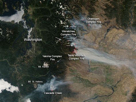Nasa Wildfires In Washington State