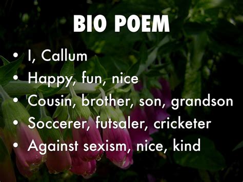 Poem By Callum Penfold