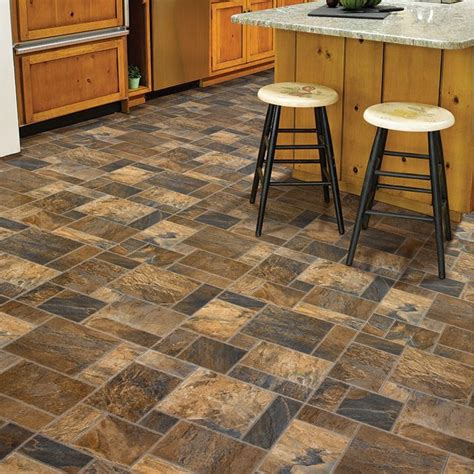 Tile Floor Designs With Multi Size Tiles Luxury Vinyl Tile Cushioned