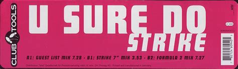 Strike U Sure Do 1995 Vinyl Discogs