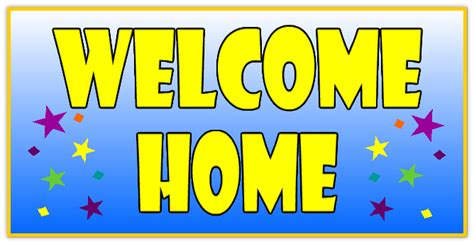 Welcome Home Banner Template