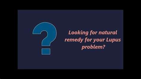 Cure Lupus Cure Lupus Naturally Youtube