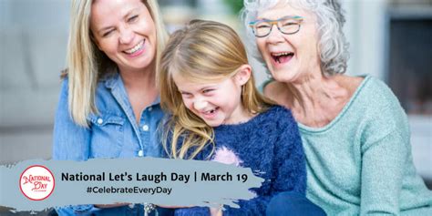 National Lets Laugh Day March 19 2023