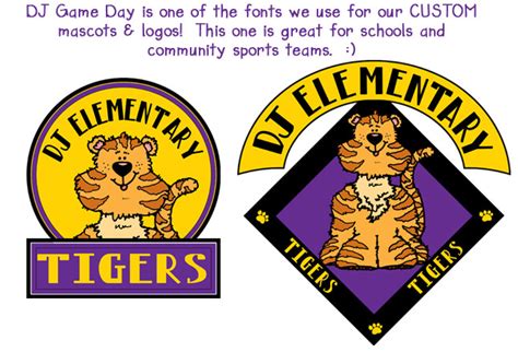 It comes in 5 styles: Font for game days & smiles by DJ Inkers