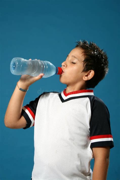 Thirsty Boy Drinking Water Stock Photo Image Of Healthy 2698472