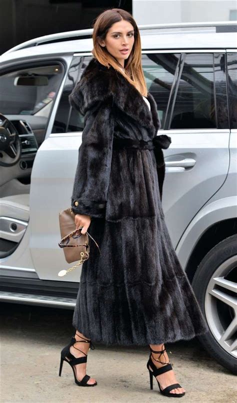 Mink Furs Saga Mink Long Trench Fur  Fur Coats Women Fur Coat Fashion Mink Fur Coat Women