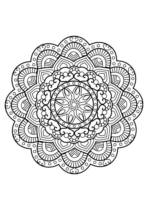 These are printables that are meant to be. Mandala from free coloring books for adults 26 - M&alas ...