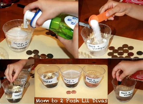 Mom To 2 Posh Lil Divas The Penny Experiment Science Experiments For