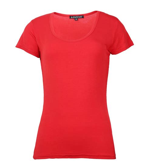 Factory Price Combed Cotton Red Women Clothingladies T Shirt Tya Wt1301 5 Photos And Pictures