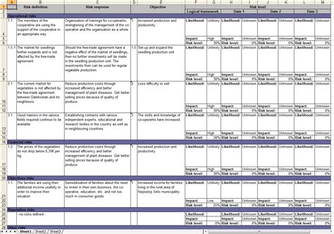 Risk is going to happen, but with this free risk tracking template handy, you can prepare for it and have a response already thought out and in place. Exporting the Risk Register to a new MS Excel workbook