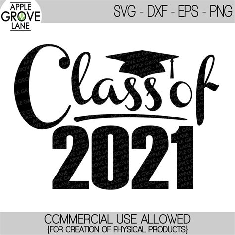 Class Of 2021 Svg Graduation Svg 2021 Svg 2021 Etsy