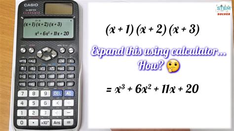 How To Expand Polynomials Using Calculator Youtube