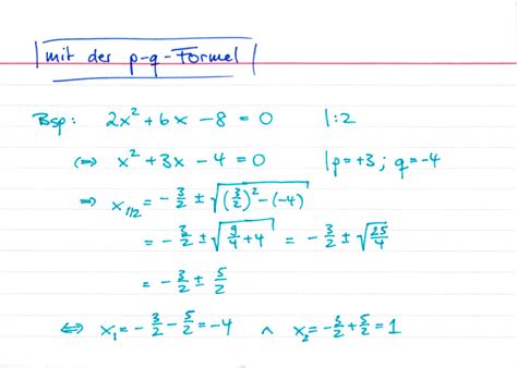 Allgemeine Quadratische Gleichungen ǀ Lernwerk Tv