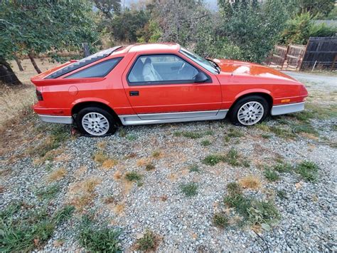 1989 Dodge Daytona Hatchback Red Fwd Manual Es For Sale