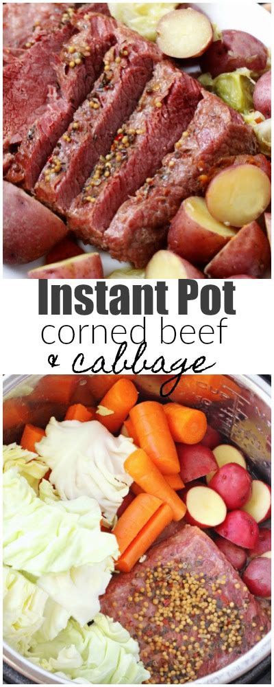 With all the instant pot friendly vegetables in one pot. Instant Pot Corned Beef and Cabbage - Favorite Family Recipes