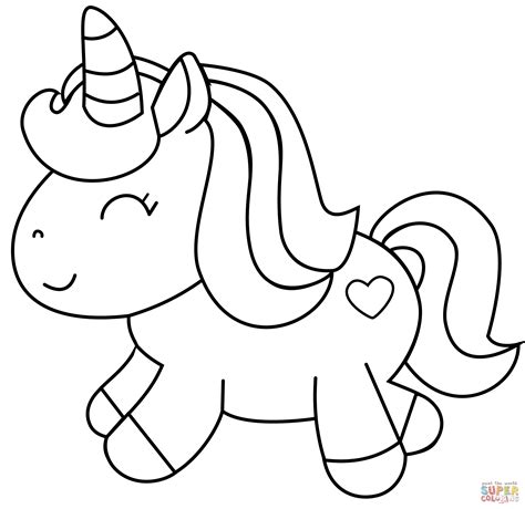 Chibi Unicorn Coloring Pages Coloring Pages