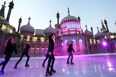 Ice skaters glide across ice wearing skates—shoes or boots with metal blades attached to the bottom. Best places to go ice skating in the UK - Great British Mag