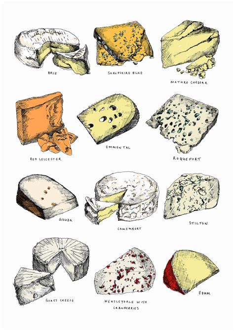 Different Types Of Cheese Stock Images