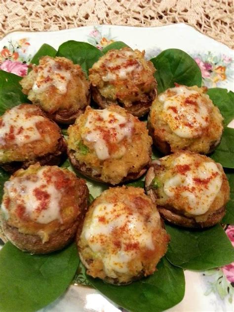 Party season is starting to ramp. all recipes: Crab Stuffed Mushrooms