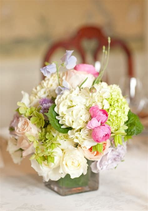 Free shipping on orders · expansive varieties Pastel flower centerpiece, wedding at The Inn at Little ...