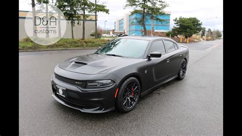 Dodge Charger Hellcat Wrapped By Danda Customs In Avery Satin Black