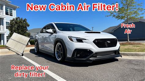 Wrx Cabin Air Filter Replacement Youtube