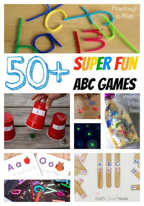 This can be a good point to review the alphabet or sing the alphabet . 50 Fun ABC Games for Kids - Playdough To Plato