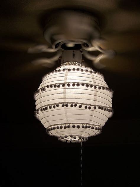 All you need is a screwdriver. cute idea to "girl up" the lights on a ceiling fan. | Room ...