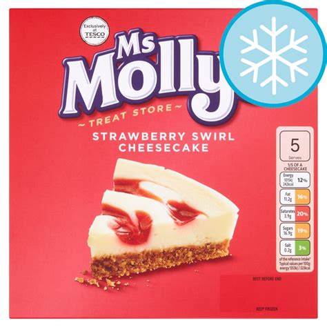 Ms Mollys Strawberry Swirl Cheesecake Serves 5 £065 At Tesco