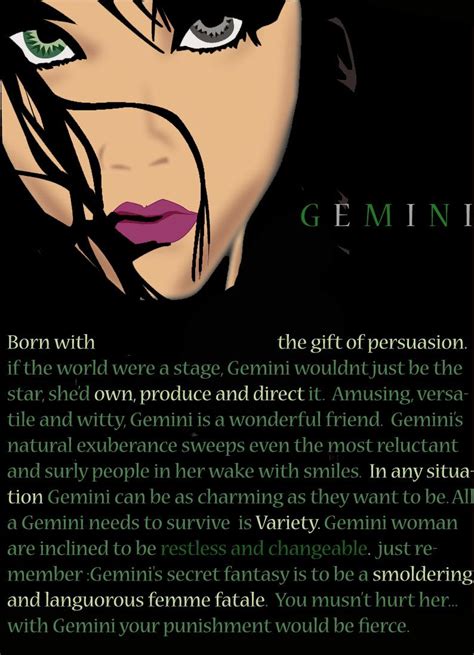 Of all gemini quotes, this one has a special message to tell: Zodiac- Gemini by soulessrobin on deviantART | Gemini ...