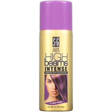 Adds shine and helps to maintain moisture balance. High Beams Intense Temporary Spray On Hair Color, Punky ...