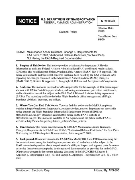 Fillable Online N8900520 Maintenance Annex Guidance Change 6