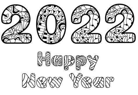 New Year 2022 Coloring Page Free Printable Coloring Pages For Kids