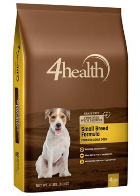 4health puppy formula is formulated to meet the nutritional levels established by the aafco dog food nutrient profiles for all life stages. 4health Grain Free Small Breed Formula Adult Dog Food, 4 ...