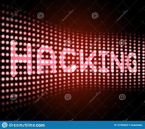 Cybersecurity Hacker Online Cyber Attacks 3d Illustration Stock ...