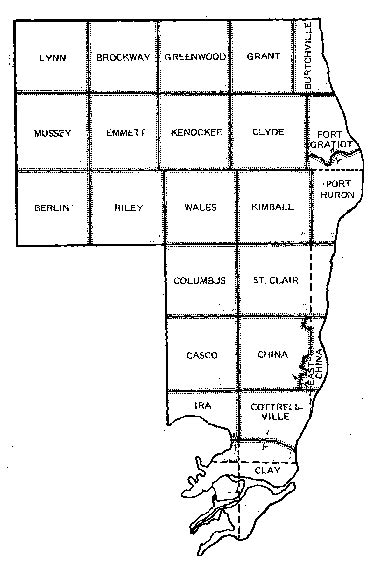 St Clair County Mi Map Maps For You