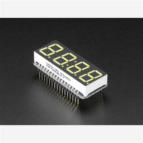7 segment displays numbers from 0 to 9 and some alphabets.7 segment display are labelled a to g and decimal point is usually known as dp. Adafruit 4-Digit 7-Segment LED Matrix Display FeatherWing - White ...