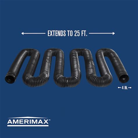 Flex Drain By Amerimax 4 In X 25 Ft Corrugated Perforated Pipe In The