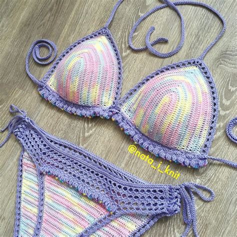Most Beautiful Knit Bikini Bottom And Top Patterns Knittting Crochet