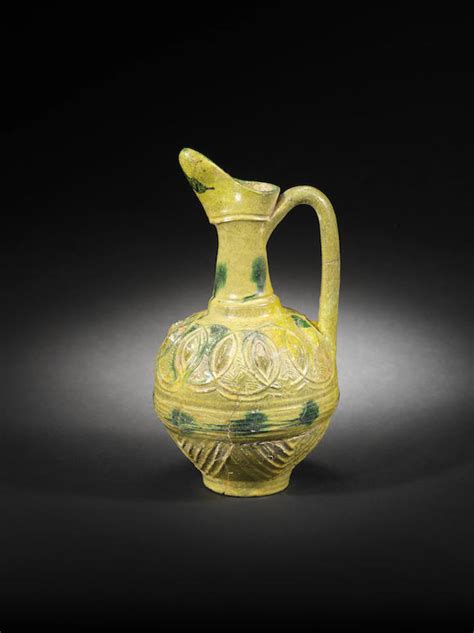 bonhams an umayyad splashware moulded pottery ewer mesopotamia or persia 8th 9th century