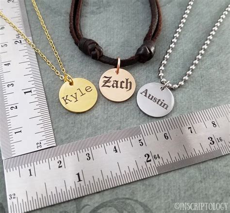 Name Necklace Men S Necklace STAINLESS STEEL Personalized Etsy