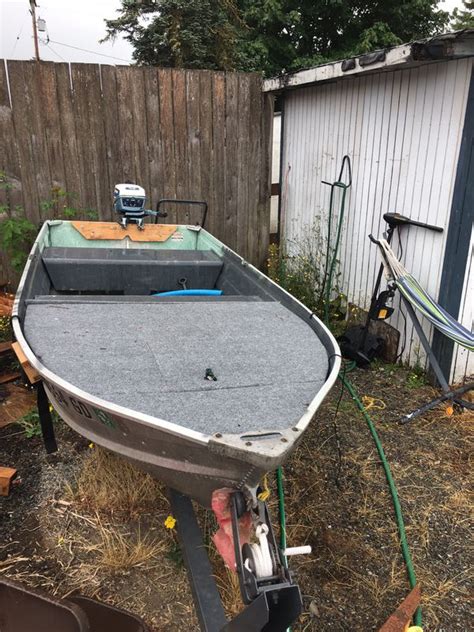 12 Ft Aluminum Boat For Sale In Rochester Wa Offerup