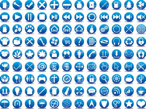 Blue Icon Set 203628 Free Icons Library