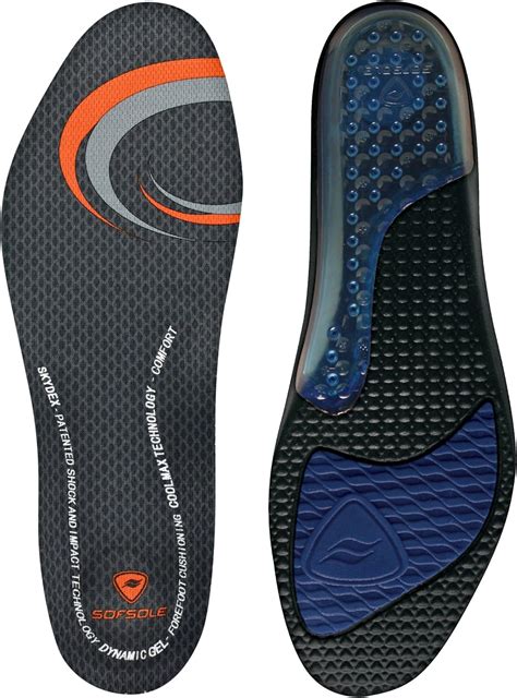 Sof Sole Insoles Mens Airr Performance Full Length Gel