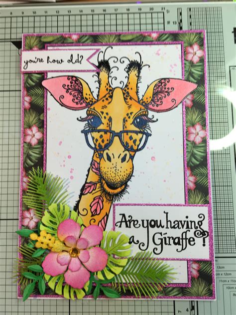 Copics Giraffes Atc Art Journaling Handmade Cards Andrea Stamps