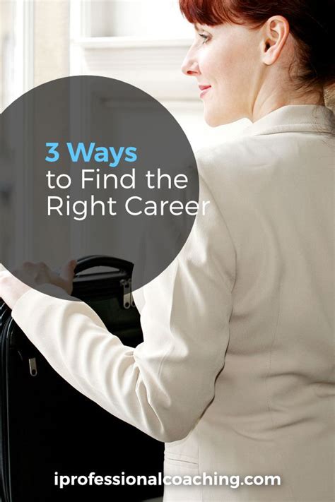 Changing Careers 3 Ways To Find The Right Career Finding The Right
