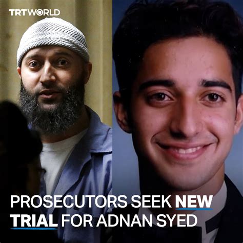 Trt World On Twitter Prosecutors In The Adnan Syed Case Said The State No Longer Has