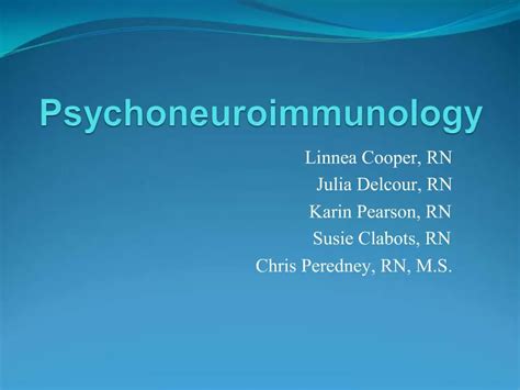 Ppt Psychoneuroimmunology Powerpoint Presentation Free Download Id